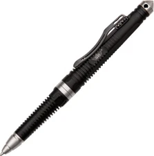 Uzi Tactical Defender Pen UZI-TACPEN8-BK 6" overall. Black finish grooved aircra
