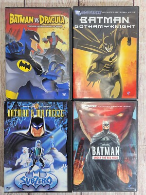 Batman Animated DVD Lot Subzero + Dracula + Gotham Knight + The Red Hood