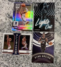 Ja Morant 2022-23 Optic Silver Holo, Star Gazing, Lights Out All Stars Grizzlies