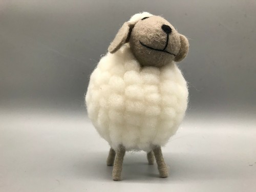 WOOLY SHEEP/OWL/FOX DECORATION HOME ORNAMENT FELT UK SUPPLY LIVING-ROOM - Picture 16 of 32