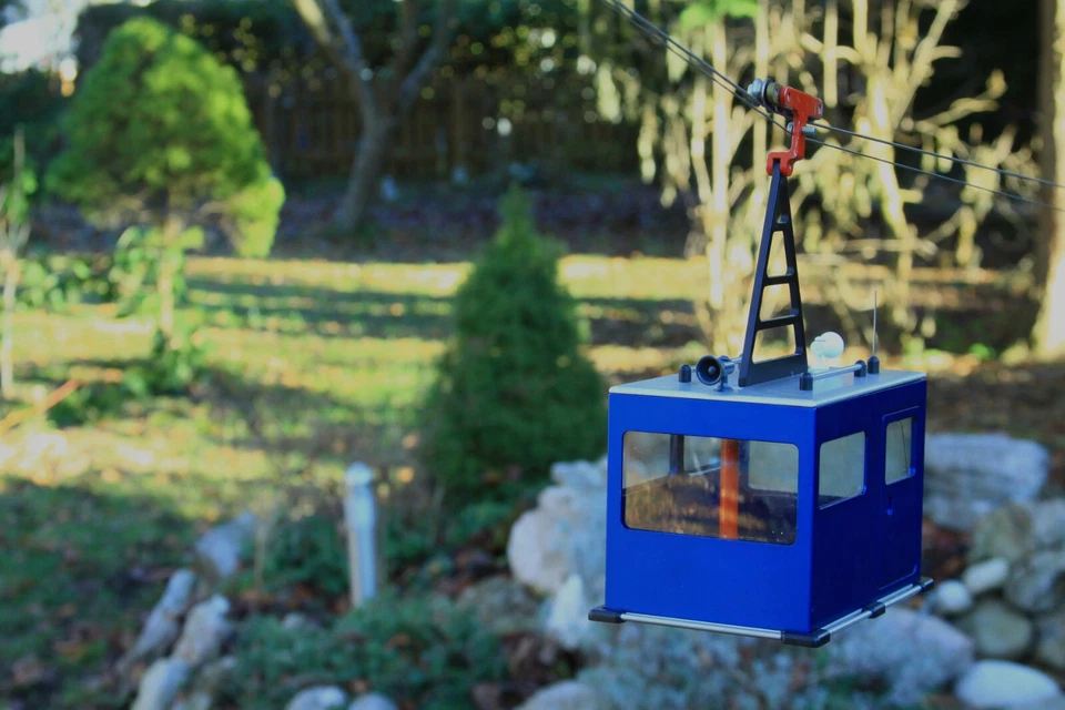 Gondel, Garten Seilbahn, wetterfest, 2Stk, komplett aus Metall, NEUE VERSION - Bild 3 von 4