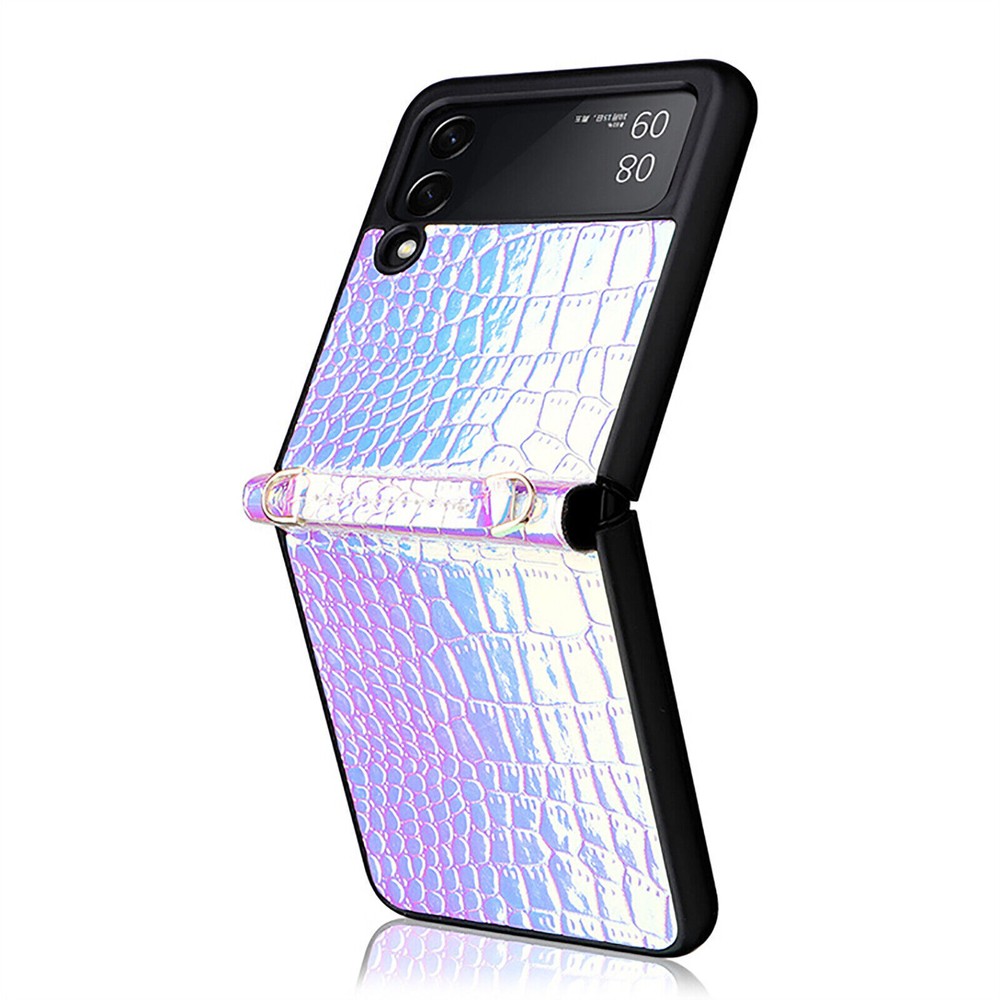 Phone Case Shell Hand Strap Protective Cover Leather Case For Samsung Z Flip 3