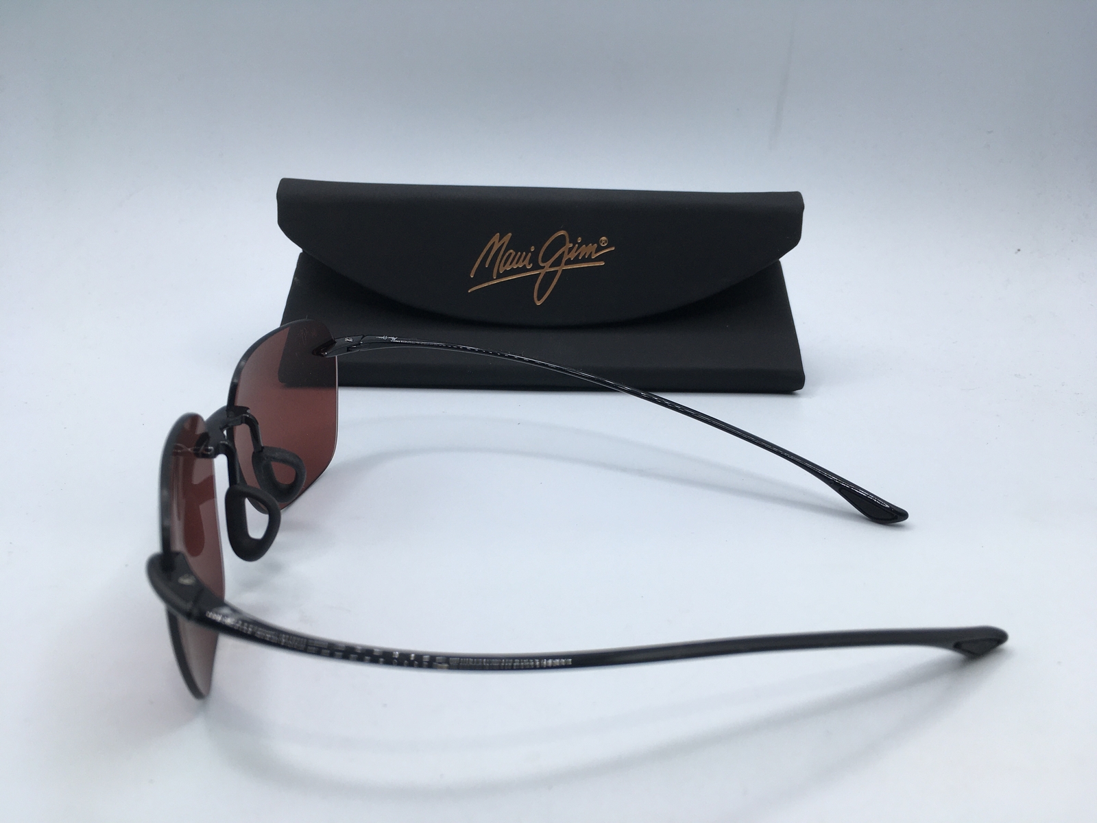 MAUI JIM Komohana Men's Black Gloss Frame BiGradient Lens Sunglasses