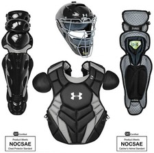 Under Armour Pro 4 Senior Age 12+ Baseball/Softball Catchers Gear Set - Black