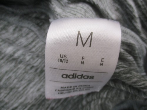 ADIDAS Size M (10-12) Girls Gray High Rise Side Pocket Training Leggings 969 - Picture 6 of 8