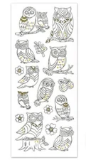 Paper Craft Stickers Scrapbooking Color Art Therapy Hoot Hoot Owls