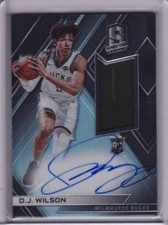 2017/18 Panini Spectra DJ Wilson RC Auto Jersey 289/299 Bucks