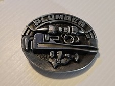 PROFESSIONAL PLUMBER PIPE WRENCH Metal Belt Buckle
