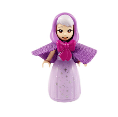 Lego Fairy Godmother 43192 Dark Bluish Gray Eyebrows Disney Princess  Minifigure