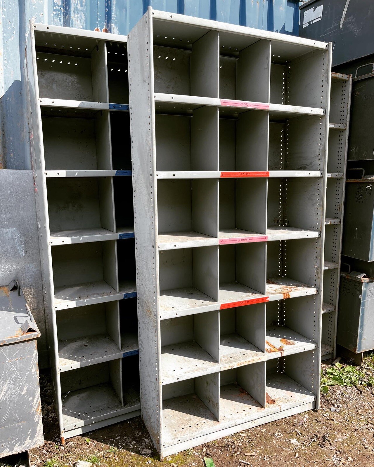 🏭 Vintage Industrial LARGE Pigeon Hole Bank of Drawers Storage