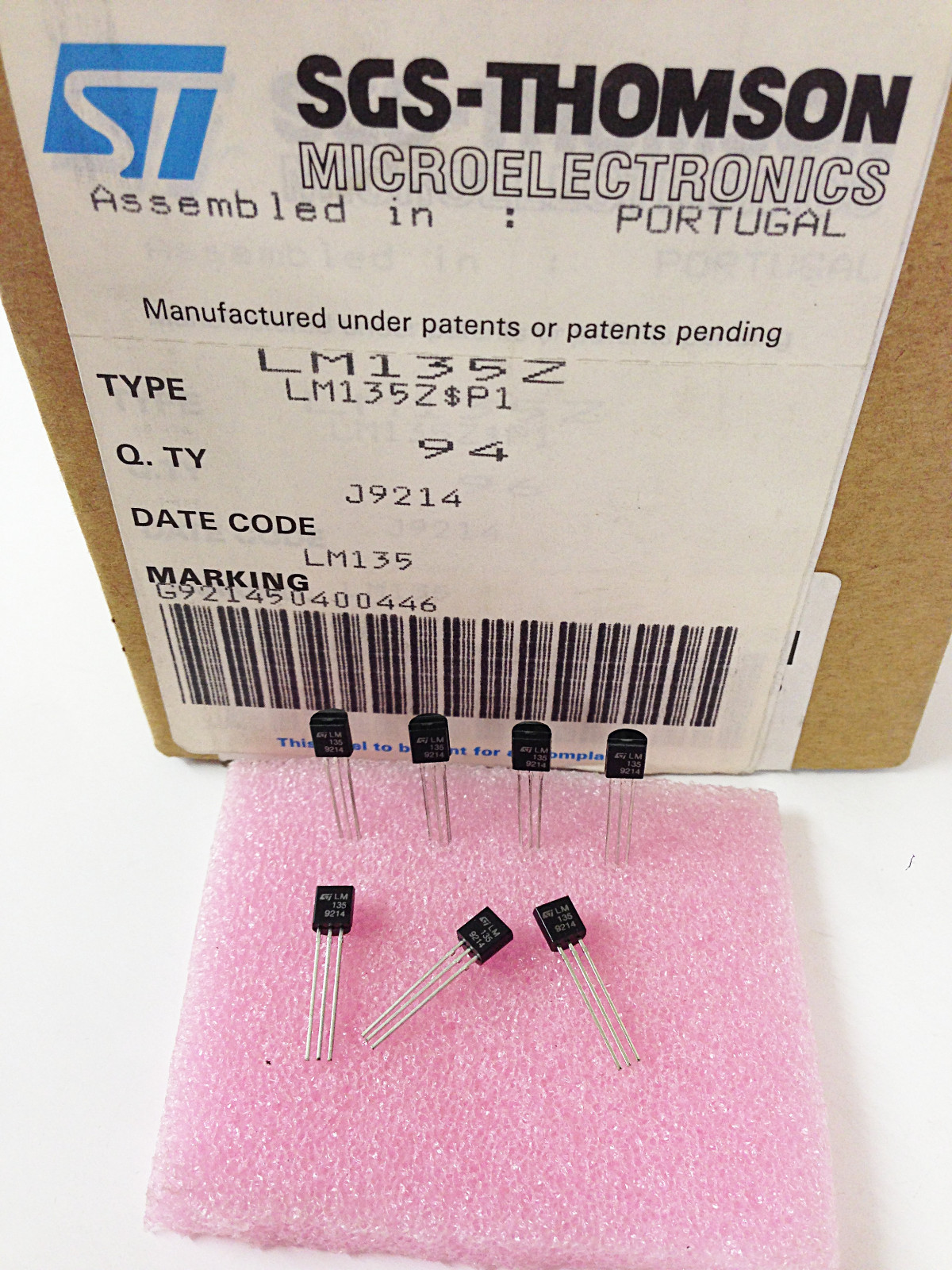 Lot of 2 pieces LM135Z PRECISION TEMPERATUR SENSOR -55°C/+150°C LM335 ...