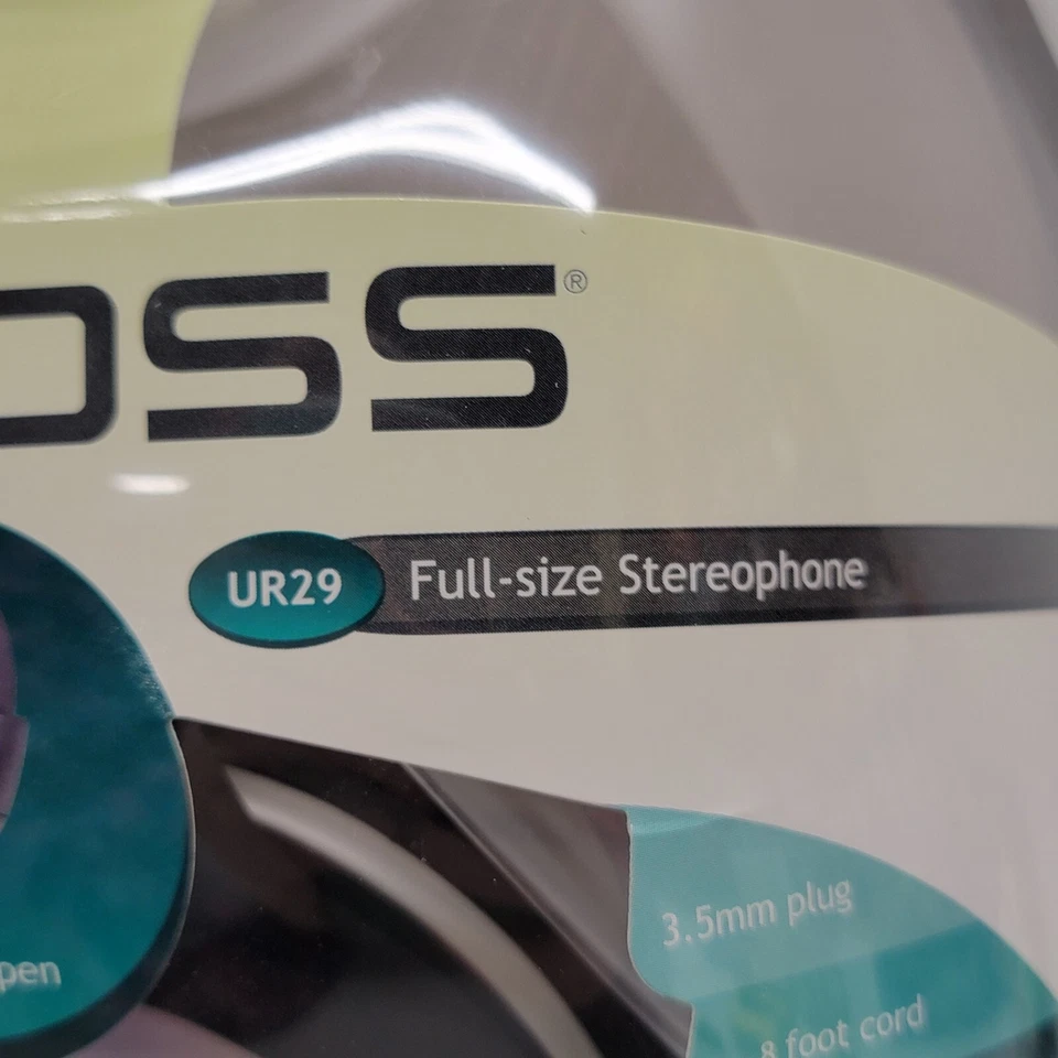 Koss Model UR 29 Full-Size Stereophones Headphones Volume Control - New! - Image 4 of 4