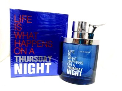MENS PERFUME LIFE IS WHAT HAPPENS ON A THURSDAY NIGHT EAU DE PARFUM 100ml  UK
