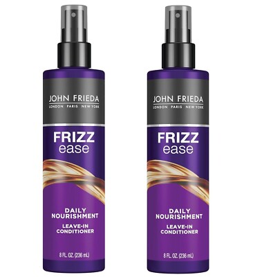 *PACK OF 2* John Frieda Frizz Ease DAILY NOURISHMENT Leave-in Conditioner 8 oz