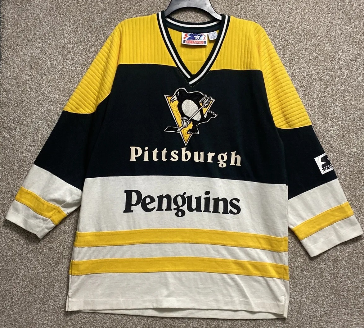 は*ょ様 90s Starter NHL PittsburghPenguins Vintage 90s Starter Pittsburgh Penguins NHL Hockey Jersey Mens