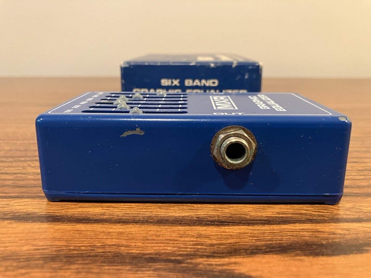 Vintage MXR Six Band Graphic Equalizer Effects Pedal W/Origina Box