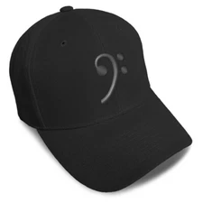 Baseball Cap Music Bass Clef B Embroidery Dad Hats for Men & Women 1 Size