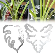 Turtle Shell Bamboo Clamp, Plant Stem Plastic Support, Flower Stem Holder JQ