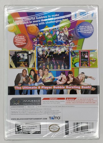 Bust-A-Move Bash (Nintendo Wii, 2007) New Sealed and Wrapped - Picture 2 of 2