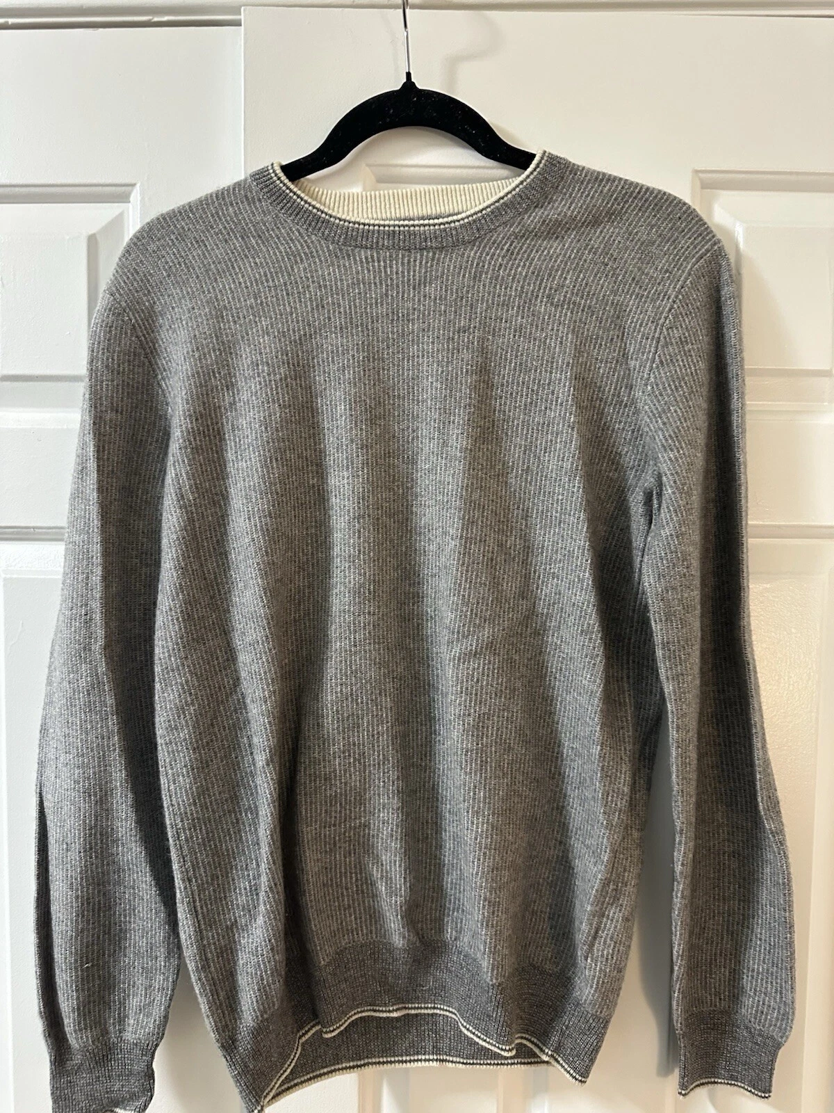 POLO RALPH LAUREN Men's Gray Wool/Cashmere Knit Pullover Sweater Size 18-20