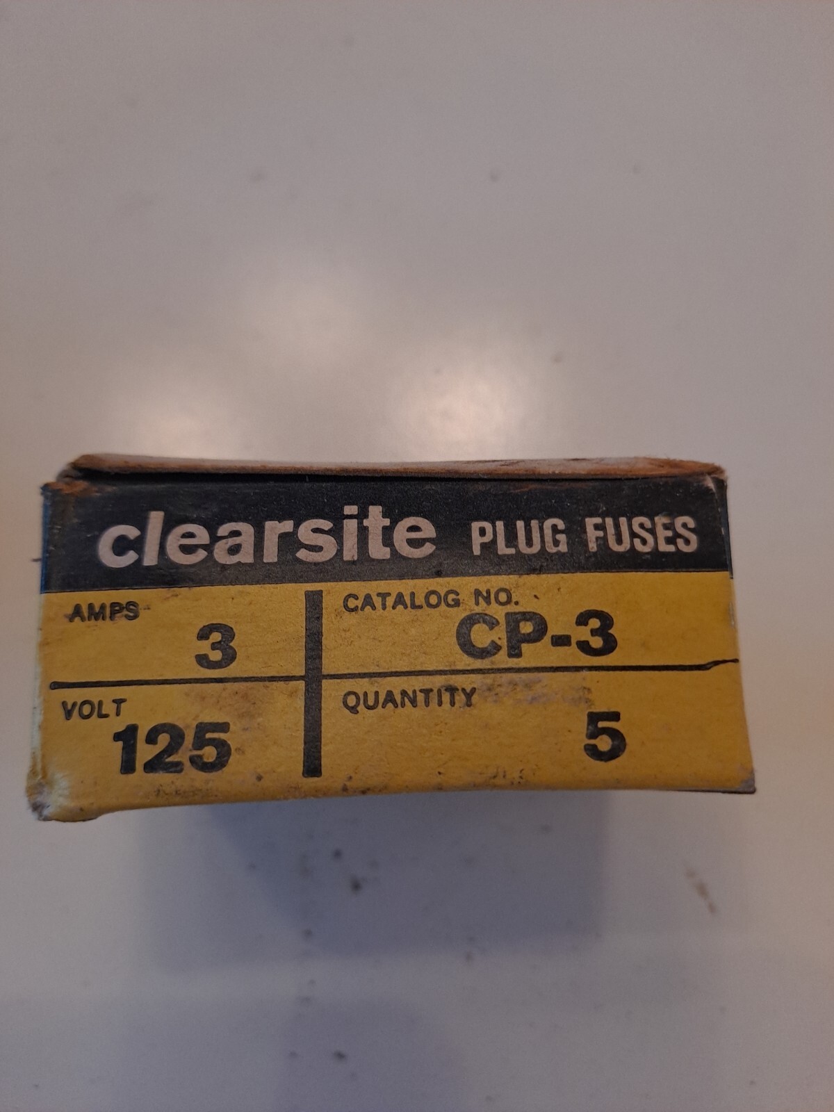 Lot Of 2 Boxes Of CLEARSITE 3 Amp CLEAR WINDOW SCREW IN Plug Fuses 5