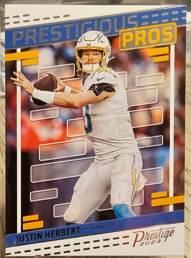 2023 Panini Prestige Prestigious Pros Justin Herbert #PP-18 Los Angeles Chargers