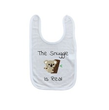 The Snuggle Is Real Baby Bib - Laughing Giraffe Baby Bib - One Size - Koala Bear