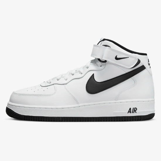 Кроссовки Nike Air Force 1 Mid 07 Белый/черный (DV0806-101) Доставлены ускоренной доставкой