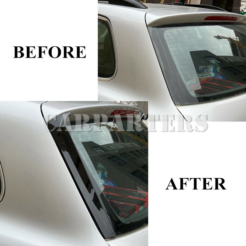 Para Volkswagen VW Touareg 2X Cubierta de moldura de alerón lateral de ventana trasera 2011-2017 Foto 4 de 4