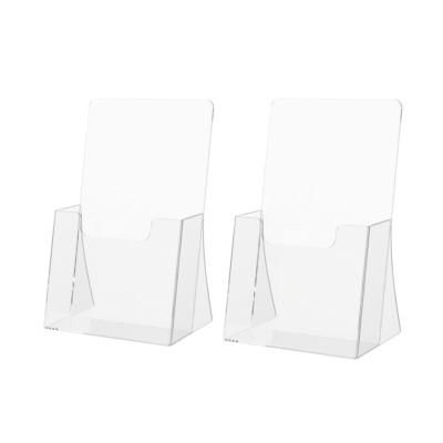 2 pack Literature Brochure Holder for 4.25''w x 9''h Hand Out Flyers Pamphlet Rack