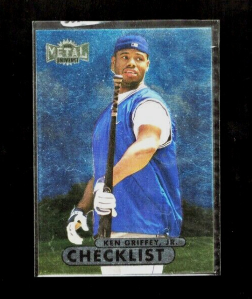 Ken Griffey Jr. 1998 CARD Metal Universe Checklist #218 Seattle Mariners MLB