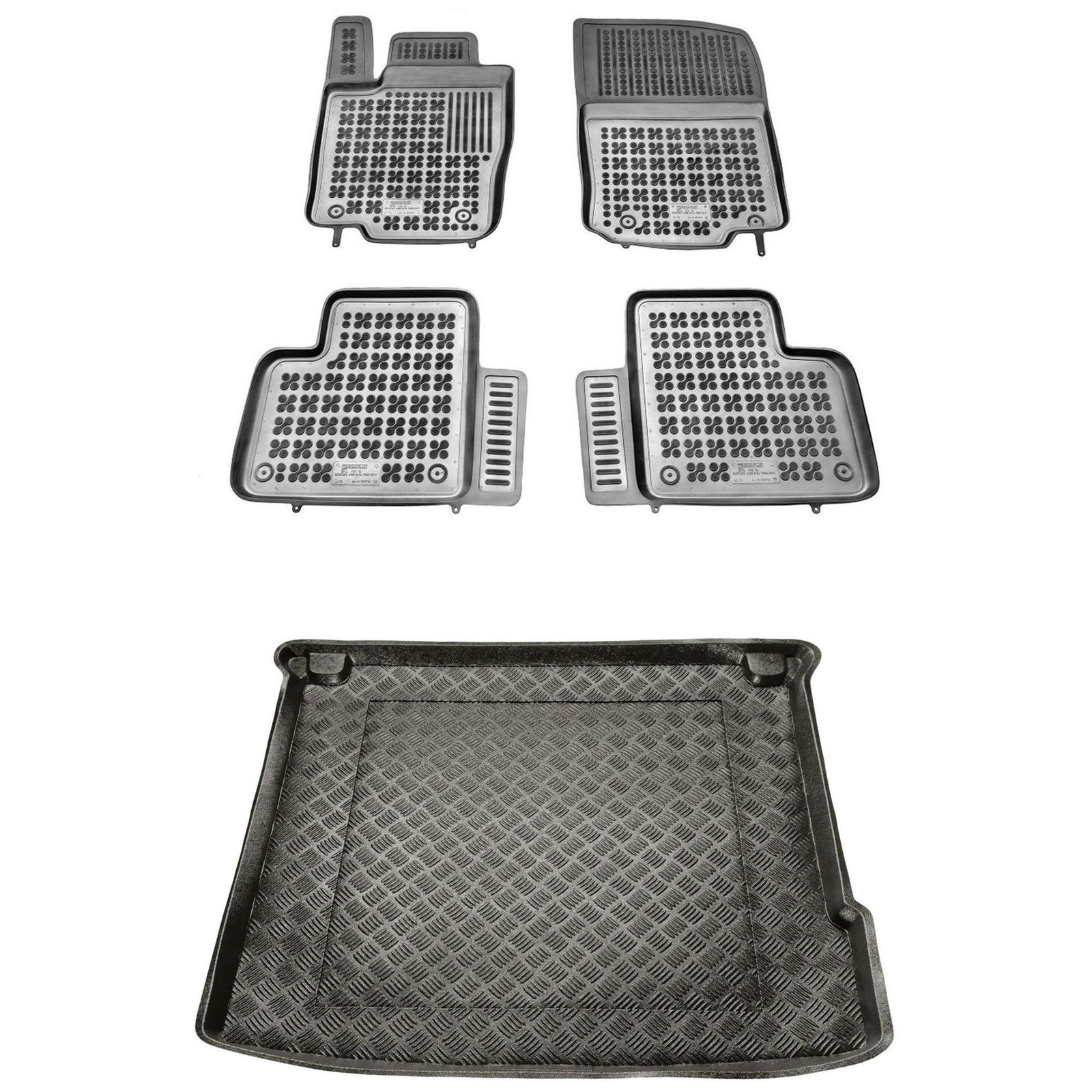 Tapis de sol sur mesure Mercedes M W164 bac de coffre PE imperméable