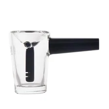 MJ Arsenal BASIN Mini Bubbler Pocket ONYX BLACK 2.5" Thick Boro 8mm Glass