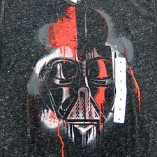 Darth Vader Star Wars Tee Shirt Childs S or L Short Sleeves Crew Neck Deep Gray
