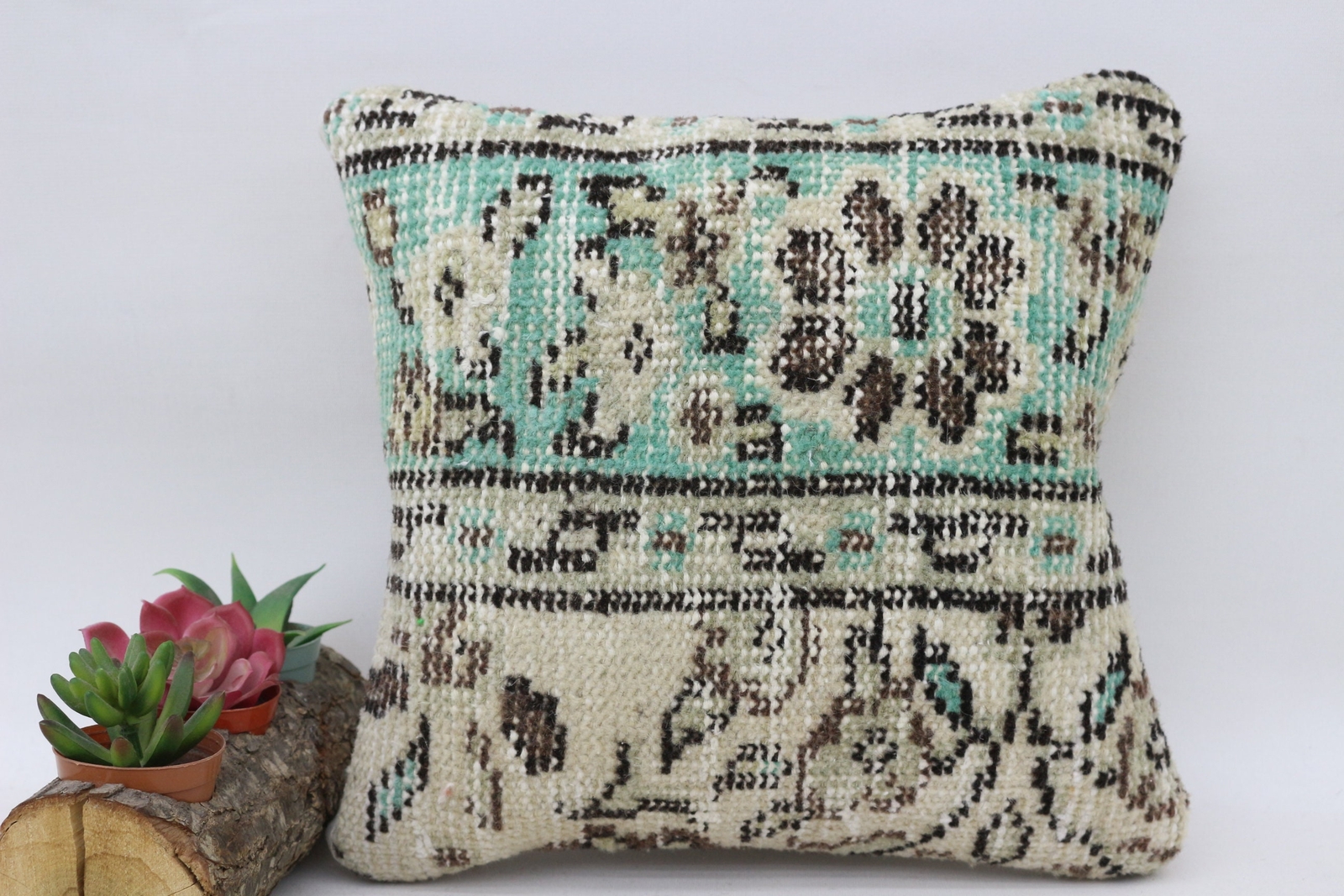 Ethnical Kilim Rug Pillow, 12