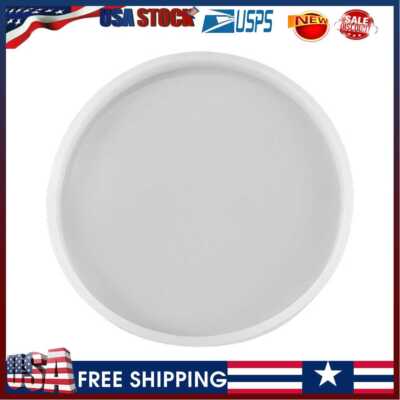 Silicone Mold Large Round Plate Epoxy Resin Mould Art Fruit Tea Tray Craft DIY U