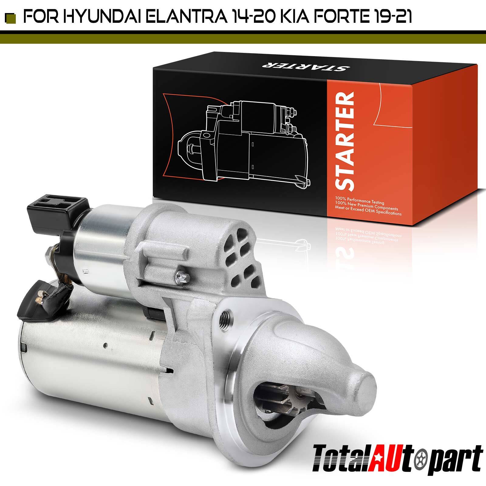 Starter Motor for Kia Forte 19-21 Hyundai Elantra 1.8L 2.0L 1.2kW 12V CW 13T