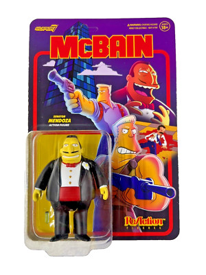 The Simpsons SUPER7 McBain Senator Mendoza ReAction 3,75'' Actionfigur - Neu