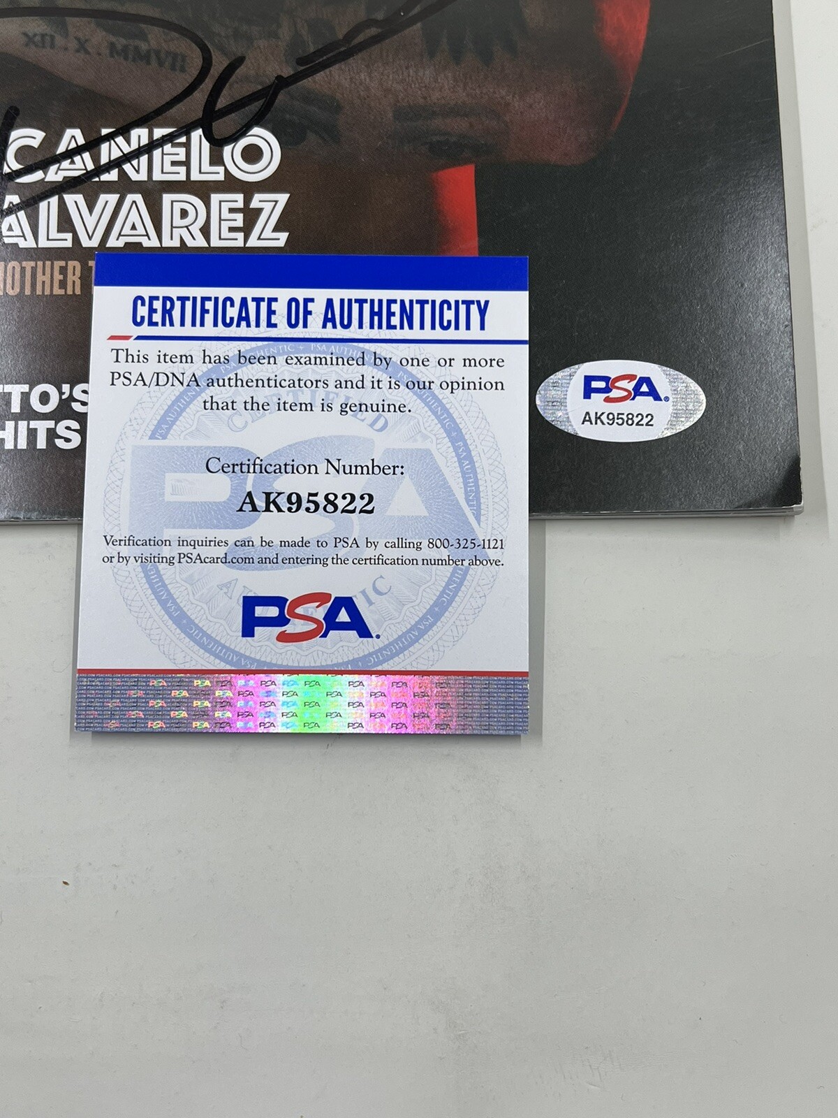 Canelo Alvarez Signed Ring Magazine PSA/DNA view 2