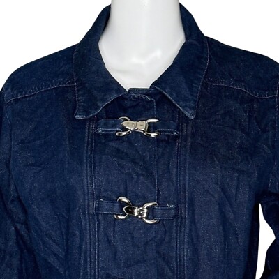 Lew Magram Jacket Womens Large Blue Jean Classic Denim Jacket