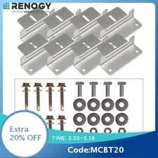 Renogy 2 Sets Solar Panel Mounting Z Brackets Aluminum Corrosion-Free RV Roof