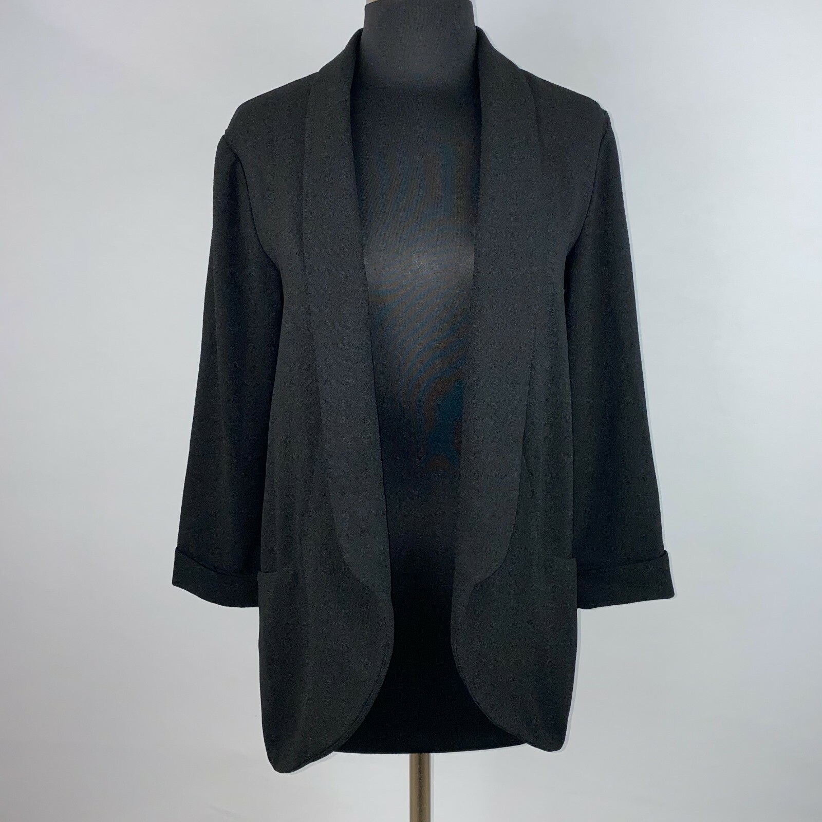 Weight Open Front Shawl Collar Nm