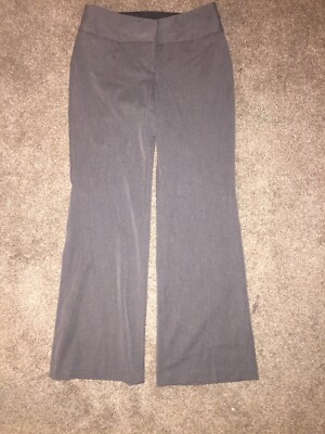 Express Editor Gray Dress Casual Pants SIZE 6R Mid Rise Women s