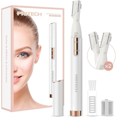Pritech Mini-Augenbrauen Rasierer für Damen - Präzisionsrasur & Reisegröße