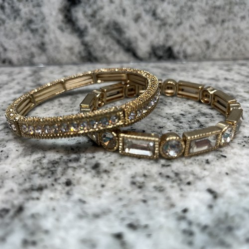 swarovski Zirconia Stretch bracelets Lot Of 2