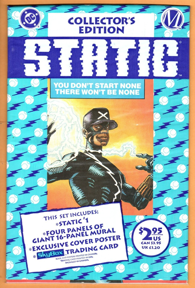 Static #1: Poly Bagged with Poster & Trading Card, Near Mint