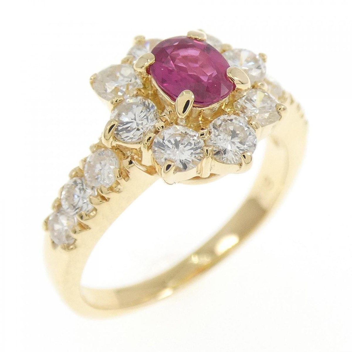 フラダンス Ruby Ring 6.13 ct Ruby Diamond Ring - 3000536335 / ZEN Diamond - US