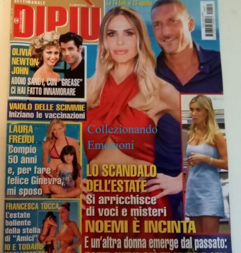 DIPIU' TV N.34 2022-DiPiù n.34 2022-Totti-Ilary Blasi-Olivia Newton John-Grease - Photo 1 sur 5