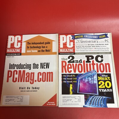 PC MAGAZINE MAGAZINE - lot 2 Volume 20 No.14-15 2001