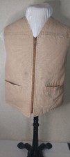 Carhartt Mens Vintage Sherpa Lined Full Zip Vest Large Made in USA Tan